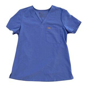 FIGS - Ceil Blue Catarina - One-Pocket Scrub Top - Small